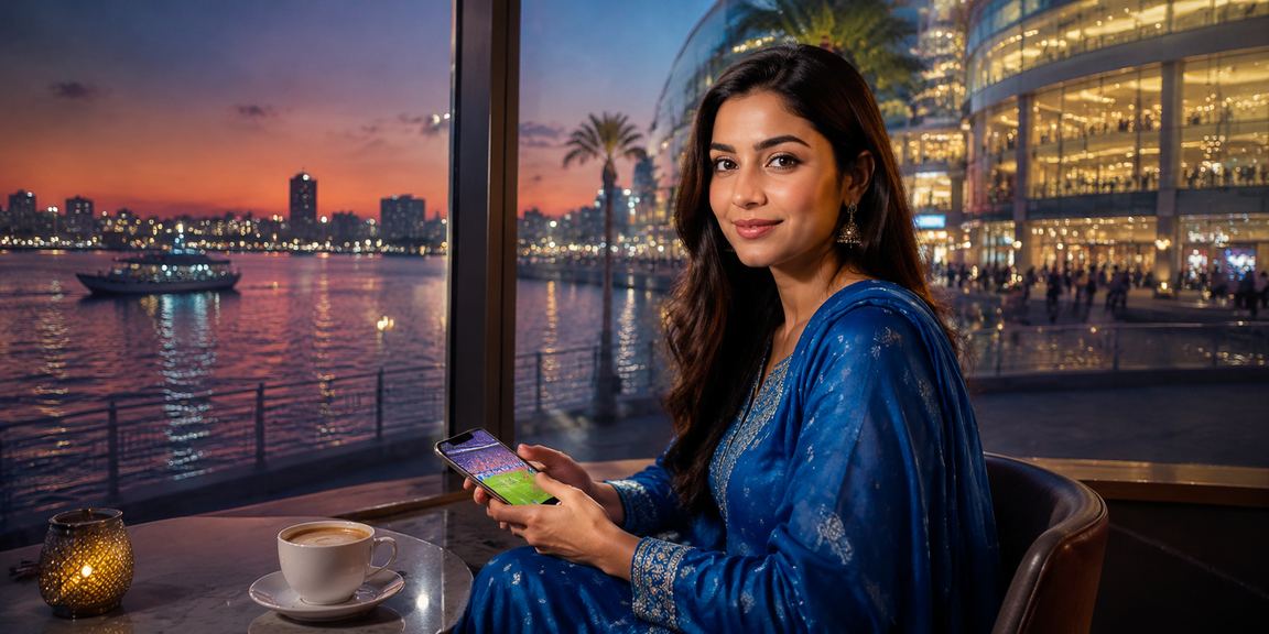 A young woman from Rangpur using the bk 66 betting platform on her smartphone